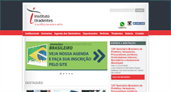 Desktop Screenshot of institutotiradentes.com.br