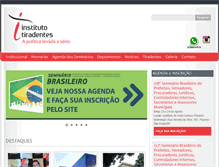 Tablet Screenshot of institutotiradentes.com.br